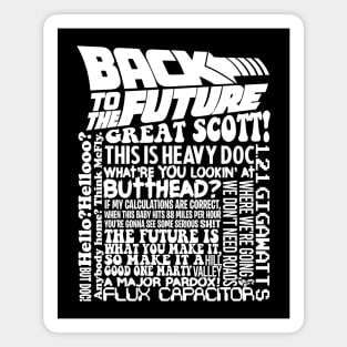 BACK TO THE FUTURE - quotes 2.0 Magnet